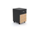 2 Drawer Mobile Wooden Pedestal - Desk Craft office Storage Furniture in Dubai