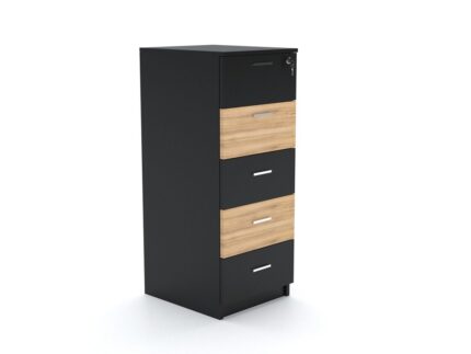 5 Drawer Vertical Wooden Office Cabinet- Desk Craft office storage furniture in Dubai