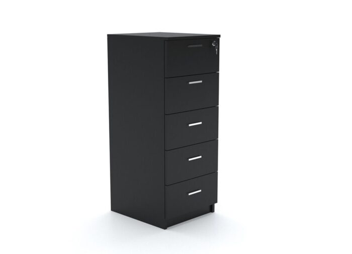 5 Drawer Vertical Wooden Office Cabinet- Desk Craft office storage furniture in Dubai