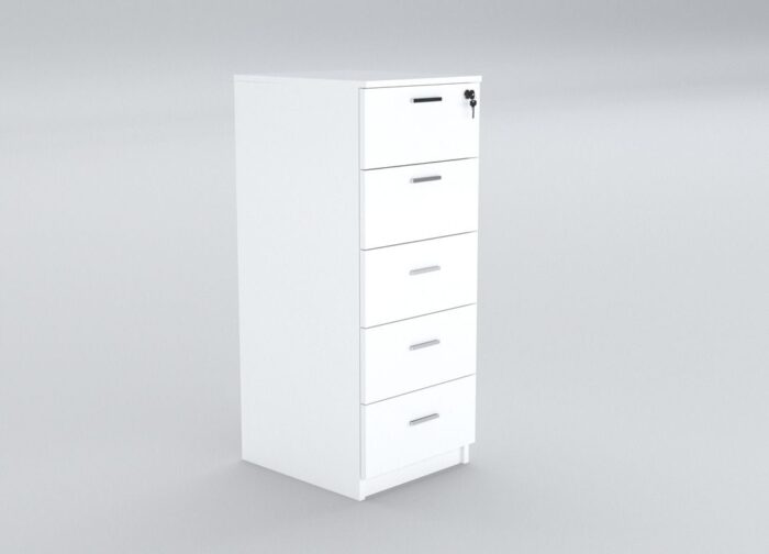 5 Drawer Vertical Wooden Office Cabinet- Desk Craft office storage furniture in Dubai