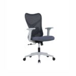 PHANTOM Black Mid-Back Mesh Chair - Desk Craft Office Furniture in Dubai