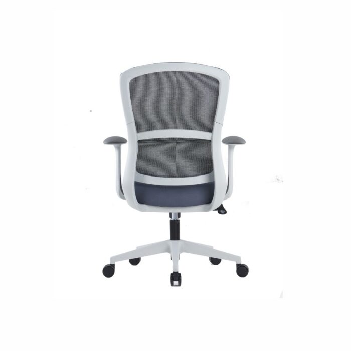 MIKO White Frame Mid-Back Mesh Chair - Desk Craft office furniture in Dubai
