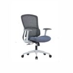 MIKO White Frame Mid-Back Mesh Chair - Desk Craft office furniture in Dubai