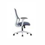 MIKO White Frame Mid-Back Mesh Chair - Desk Craft office furniture in Dubai