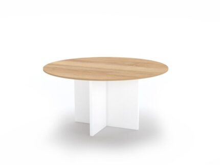 Conferen Cross Base Round Table - Desk Craft Office Furniture in Dubai