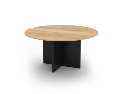 Conferen Cross Base Round Table - Desk Craft Office Furniture in Dubai