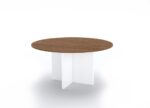 Conferen Cross Base Round Table - Desk Craft Office Furniture in Dubai