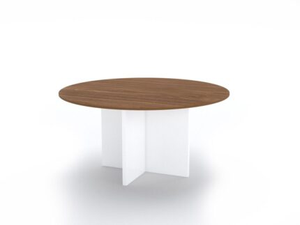 Conferen Cross Base Round Table - Desk Craft Office Furniture in Dubai