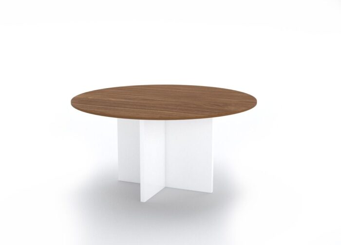 Conferen Cross Base Round Table - Desk Craft Office Furniture in Dubai