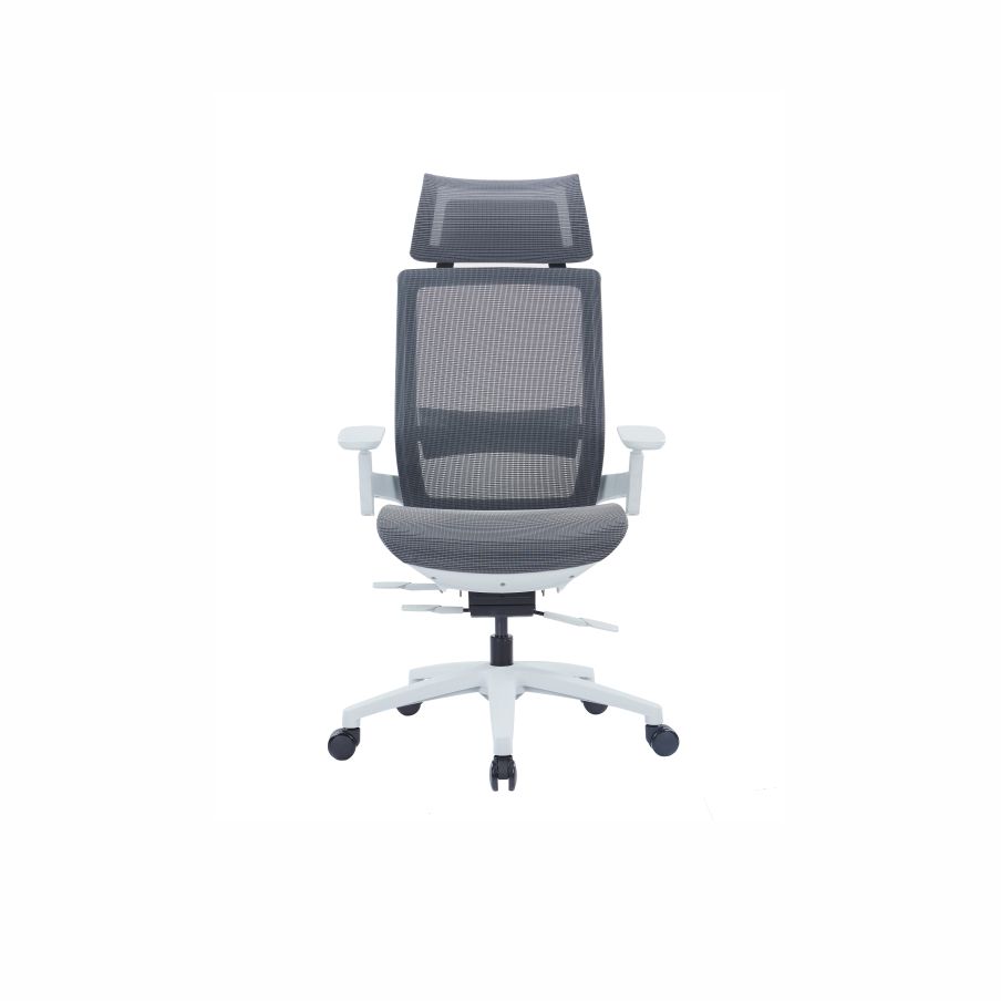 Darts White Frame Grey Mesh Ergonomic Chair - Desk Craft Office furniture in Dubai Darts White Frame Grey Mesh Ergonomic Chair - Desk Craft Office furniture in Dubai