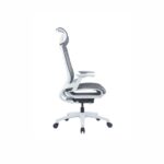 Darts White Frame Grey Mesh Ergonomic Chair - Desk Craft Office furniture in Dubai