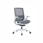 Darts White Frame Mid Back Mesh Chair - Desk Craft office Furniture in Dubai