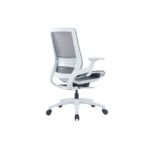 Darts White Frame Mid Back Mesh Chair - Desk Craft office Furniture in Dubai