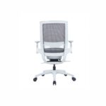 Darts White Frame Mid Back Mesh Chair - Desk Craft office Furniture in Dubai