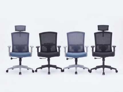 MAXON-A&B Black and Grey Mid and Full-Back Mesh Ergonomic Chair
