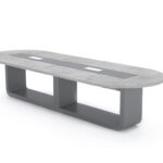 Gian Rounded Corner Boardroom Table - Desk-craft office furniture Dubai UAE