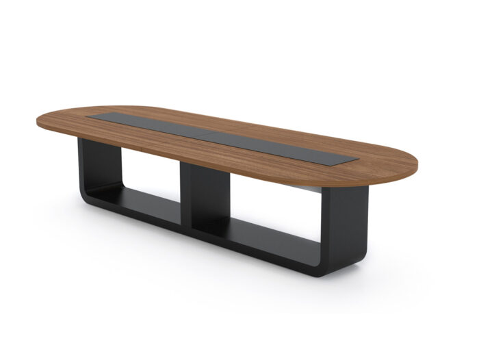 ARIAL Rounded Corner Boardroom Table Grey- Desk-craft office furniture Dubai UAE