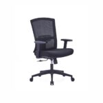 MAXON-B Black Mesh Chairs - Desk Craft Office Furniture in Dubai No Headrest