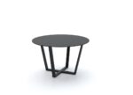 Marino Metallic Base Round Table Black Base - Desk Craft Office Furniture in Dubai (2)