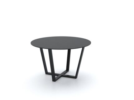 Marino Metallic Base Round Table Black Base - Desk Craft Office Furniture in Dubai (2)