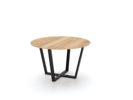 Marino Metallic Base Round Table Black Base - Desk Craft Office Furniture in Dubai