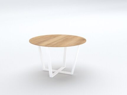 Marino Metallic Base Round Table Black Base - Desk Craft Office Furniture in Dubai (2)