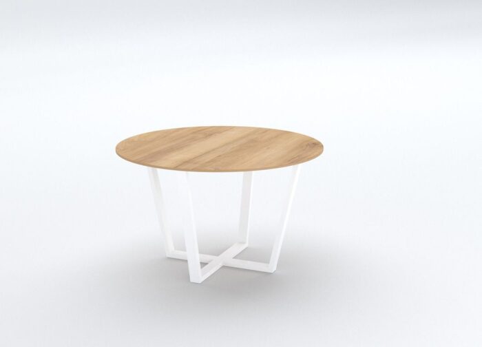 Marino Metallic Base Round Table Black Base - Desk Craft Office Furniture in Dubai (2)