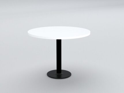 Mercurio Metallic Base Round Table - Drum Base - Desk Craft Office Furniture in Dubai (2)