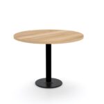 Mercurio Metallic Base Round Table - Drum Base - Desk Craft Office Furniture in Dubai (2)