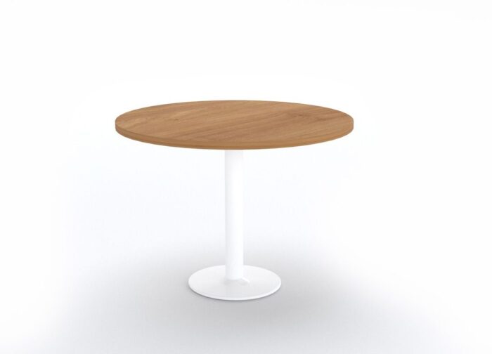 Mercurio Metallic Base Round Table - Drum Base - Desk Craft Office Furniture in Dubai (2)
