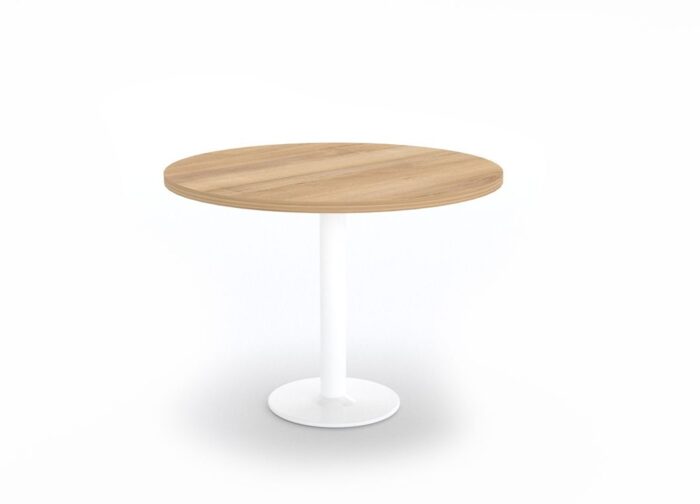 Mercurio Metallic Base Round Table - Drum Base - Desk Craft Office Furniture in Dubai (2)