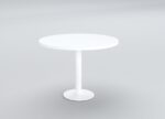 Mercurio Metallic Base Round Table - Drum Base - Desk Craft Office Furniture in Dubai (2)