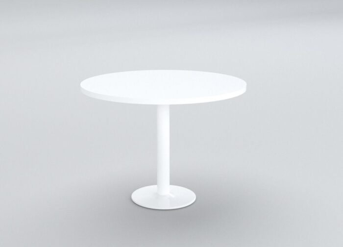 Mercurio Metallic Base Round Table - Drum Base - Desk Craft Office Furniture in Dubai (2)