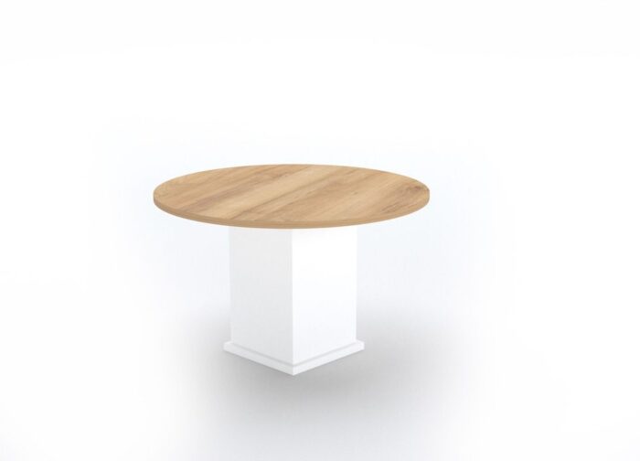 Nettuno Square Base Round Table - Desk Craft Collaboration Office Furniture in Dubai