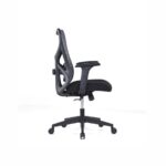 PHANTOM Black Mid-Back Mesh Chair by Desk Craft