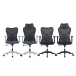 PHANTOM Black & White Full-Back & Mid-Back Mesh Chair