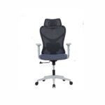 PHANTOM Black Mid-Back Mesh Chair - Desk Craft Office Furniture in Dubai