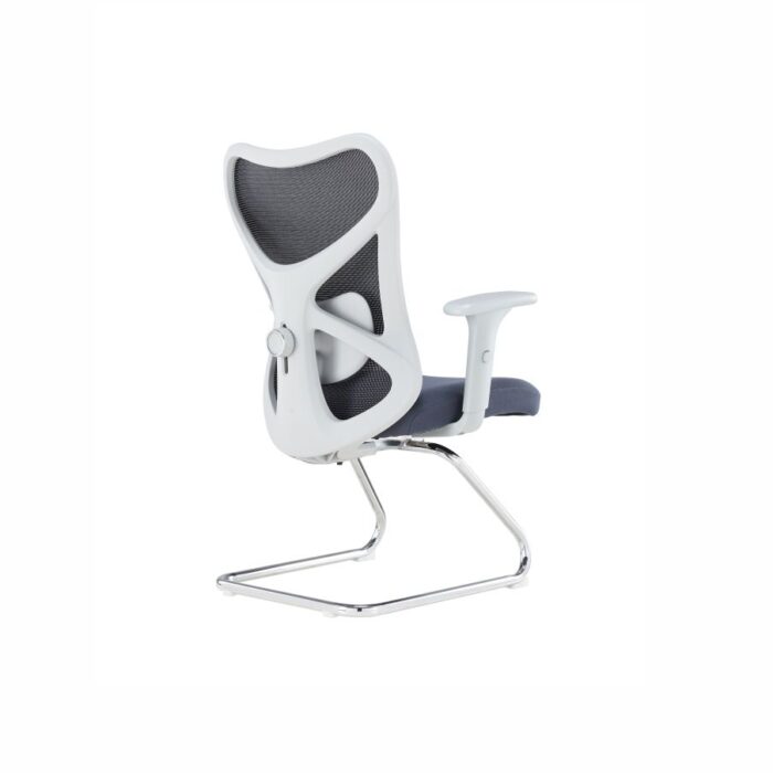 PHANTOM White Mesh Visitor Chair - Desk Craft Comfort Office Furniture in Dubai