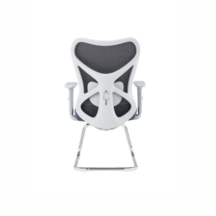 PHANTOM White Mesh Visitor Chair - Desk Craft Comfort Office Furniture in Dubai
