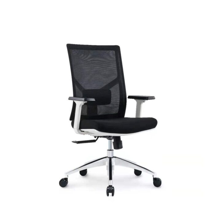 Prime Ergonomic Mesh White Frame Chair - Desk Craft Office furniture in Dubai (2)