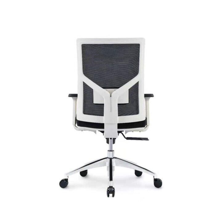 Prime Ergonomic Mesh White Frame Chair - Desk Craft Office furniture in Dubai (2)