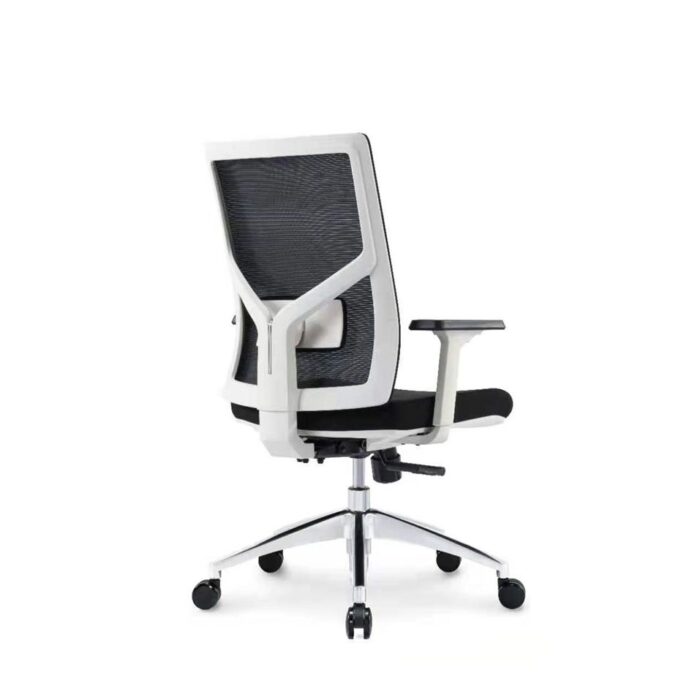Prime Ergonomic Mesh White Frame Chair - Desk Craft Office furniture in Dubai (2)