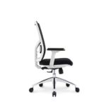 Prime Ergonomic Mesh White Frame Chair - Desk Craft Office furniture in Dubai (2)