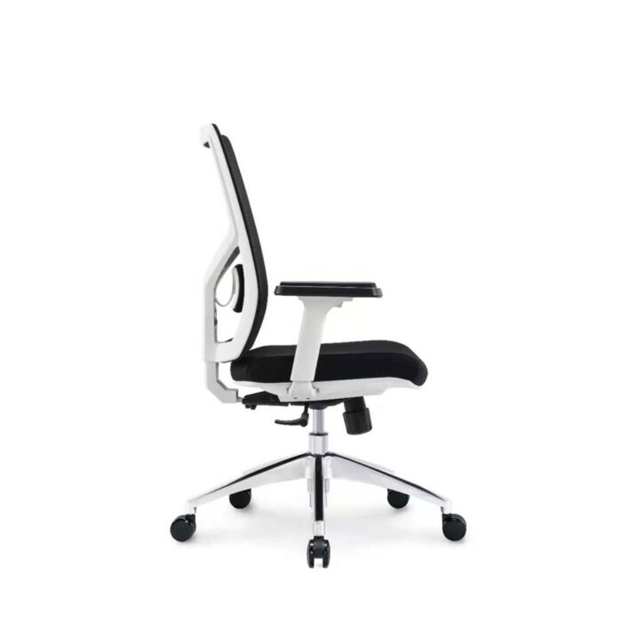 Prime Ergonomic Mesh White Frame Chair - Desk Craft Office furniture in Dubai (2)