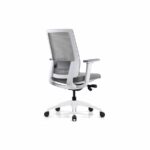 VIX-b White Frame Grey Mesh Ergonomic Chair - Image 4