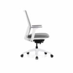VIX-b White Frame Grey Mesh Ergonomic Chair - Desk Craft Office Furniture Dubai