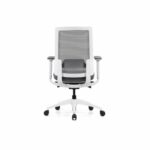 VIX-b White Frame Grey Mesh Ergonomic Chair - Desk Craft Office Furniture Dubai