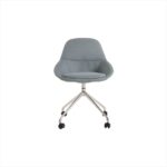 ARCHINI Swivel Base Lounge Chair with Wheels - Desk Craft office lounge chairs in Dubai