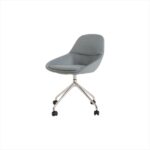 ARCHINI Swivel Base Lounge Chair with Wheels - Desk Craft office lounge chairs in Dubai
