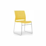 ARGO YELLOW Lightweight Stackable Chair - Desk Craft Multifunctional Office Chairs in Dubai (5)